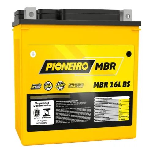 Bateria pioneiro / ytx16-bs  