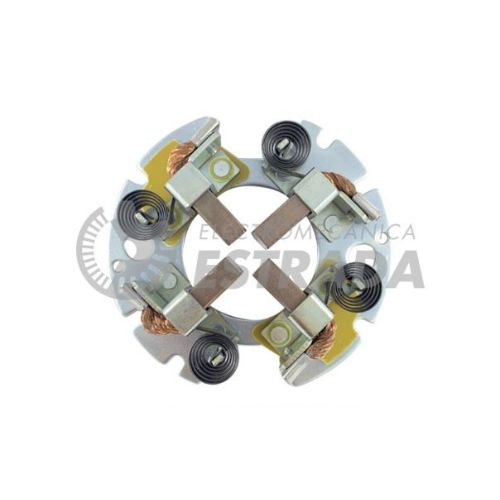 Portaescobillas de arranque - ap.: delco remy 37mt, 41mt - cummins / ford / m.benz - 12v - t: 12v / c.e: 4 / e: 9.4x28.6x24.5 / diam. ext: 127 / diam.fij: 117.5 / diam. int. 1: 57 / sg: horario  
