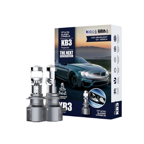 Kit de led proyector mini lupa 9006 chip csp super canbus con lupa - 40000 lux reales