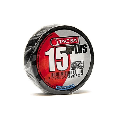 15 plus /10 mts. cinta aisladora de pvc autoextinguible negro  
